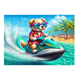 Ahşap Mdf Puzzle Yapboz Jet Ski Yarışı 50 Parça 35*50 cm