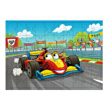 Ahşap Mdf Puzzle Yapboz Hız Yarışı Arenası 50 Parça 35*50 cm