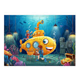 Ahşap Mdf Puzzle Yapboz Denizaltı Keşif Ekibi 50 Parça 35*50 cm
