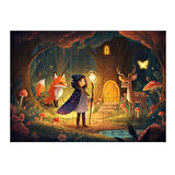 Ahşap Mdf Puzzle Yapboz Orman Macerası Kızı 50 Parça 35*50 cm