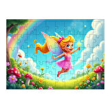 Ahşap Mdf Puzzle Yapboz Gökyüzünde Peri Prenses 50 Parça 35*50 cm