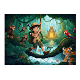 Ahşap Mdf Puzzle Yapboz Ormanda Gizemli Macera 50 Parça 35*50 cm
