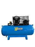 POWER 200 Lt Döküm Kafalı Yağlı Pistonlu Kompresör 380 Volt Trifaze, 3 Hp, 2 Piston, 8 Bar