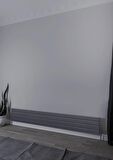 Warma Teos Çelik Radyatör 1800 X 295 Pütürlü Siyah RAL 9005