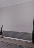 Warma Teos Çelik Radyatör 2000 X 445 Pütürlü Siyah RAL 9005