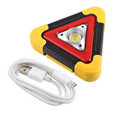 POWERMASTER 500 LUMEN SOLAR ŞARJLI ÇOK FONKSİYONLU REFLEKTÖR IŞIKLI İKAZ LAMBASI GÜNEŞ ENERJİLİ