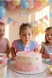 Pati Figürlü Pembe Rakam Mum Doğum Günü Pasta Süsü