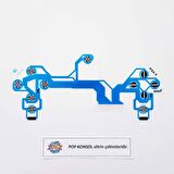 PS4 Kol Tamir JDS 040 JDM 040 Flex PS4 Kol İç Film PS4 Yedek Parça Ribbon Flex PS4 Gamepad Tamir