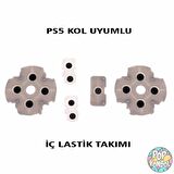 Playstation 5 Kol İç Lastik Takımı 5 Parça Silikon PS5 Kol Tamir PS5 Lastik Yedek Parça