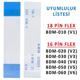 PS5 Touchpad 16 Pin Flex BDM 020 030 040 050 060 Dualsense V2/V3/V4/V5/V6 Uyumlu Yedek Parça
