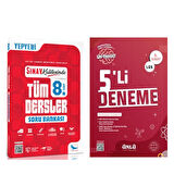 Sınav Yayınları 8. Sınıf LGS Tüm Dersler Soru Bankası ve Ünlü 5 li Deneme Seti 2 Kitap