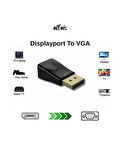 Displayport To Vga Çevirici Dönüştürücü Adaptör Görüntü Adaptörü