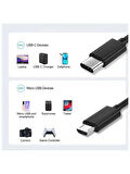 Type-C to Micro USB Çevirici Dönüştürücü Kablo 80 cm