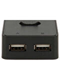 Usb 2.0 To KVM Switch 2 Port Çoklu Pc Kasa Çoklayıcı Hub Anahtar