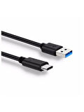 Type C Usb 3.1 Veri Aktarım Şarj Kablosu Hızlı Şarj Kablosu 1 Metre