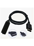 Playstation2 Ps2 Av Rgb Tv Scart Çevirici Dönüştürücü Görüntü Bağlantı Kablosu