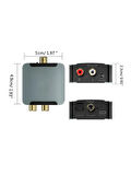 Dijital To Analog 3.5mm Optik Ses Tos Çevirici Dönüştürücü Adaptör