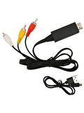 Zilevo HDMI to RCA AV 4K30Hz Çevirici Dönüştürücü Adaptör Kablo