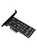 M.2 Nvme M+B Key Ngff Ssd To Pci-E 3.0 X4 Sata Çevirici Dönüştürücü Adaptör Kartı