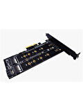 M.2 Nvme M+B Key Ngff Ssd To Pci-E 3.0 X4 Sata Çevirici Dönüştürücü Adaptör Kartı