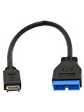 USB 3.1 Type-E Male To USB 3.0 19 20 Pin Dişi Uzatma Kablosu