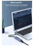 Type C To Usb 3.0 Ethernet Gigabit Rj45 3 Port Hub Çoklayıcı Adaptör
