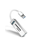 USB To 3XUSB + SD + MicroSD Kart Okuyucu Çevirici Adaptör