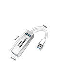 USB To 3XUSB + SD + MicroSD Kart Okuyucu Çevirici Adaptör