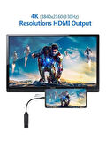 TypeC To HDMI Çevirici Dönüştürücü Kablo
