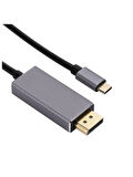 TypeC To DisplayPort Çevirici Dönüştürücü Kablo 1,8 Metre