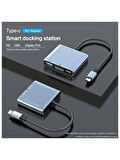 TypeC To USB DisplayPort TypeC Çevirici Dönüştürücü