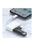  Lightning To USB - Type-C - Lightning Çevirici Adaptör