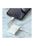  Lightning To USB - Type-C - Lightning Çevirici Adaptör