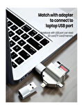7 IN 1 Lightning - Type-C - Micro USB To SD - MicroSD - CF - USB 3.0 Kart Okuyucu Çevirici Adaptör