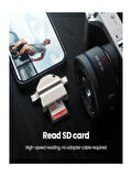 7 IN 1 Lightning - Type-C - Micro USB To SD - MicroSD - CF - USB 3.0 Kart Okuyucu Çevirici Adaptör
