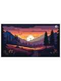 Günbatımı Desenli 70X30 Mouse Pad