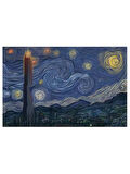 Van Gogh Yıldızlı Gece 25X30 Mouse Pad