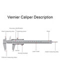 150mm / 0.02mm Paslanmaz Çelik Mekanik Kumpas - Sürgülü Manuel Kumpas