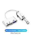 Type C Micro Usb Otg Kart Okuyucu Usb 3.0 Çevirici Dönüştürücü Adaptör 3in1