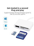 Type C Micro Usb Otg Kart Okuyucu Usb 3.0 Çevirici Dönüştürücü Adaptör 3in1
