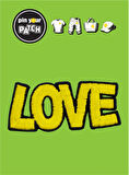 Ütü ile Yapışan Yama 7077 Yazı Love