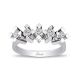 0.50 Ct Pırlanta Beştaş Yüzük