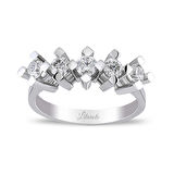 0.81 Ct Pırlanta Beştaş Yüzük