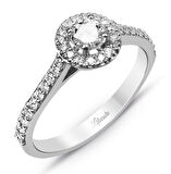 2 Karat Görünümlü Çok Taşlı Pırlanta Tektaş Yüzük