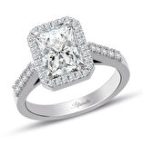 Pırlanta Topaz Baget Kesim Tektaş Yüzük