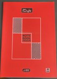Umut Defter New Style A4 PP Kapak Okul Defteri 40 Yaprak Kareli Kırmızı Notebook Design