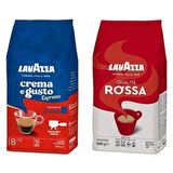 Lavazza Crema E Gusto 1 kg + Qualita Rossa 1 kg 2'li Çekirdek Kahve Seti 2 kg