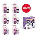 6 Adet Lavanta Yağı 20 ml Hediye 1 Adet Lavanta Sabun 125 gr 
