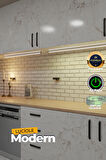 1Metre Mutfak Dolap Tezgah Altı Led aplik  Işık Bar Aç Kapa Günışığı Yapışkanlı 4