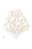Metalik Beyaz Balon 50'li